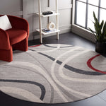 Safavieh Odyssey 812 Rug, ODY812 - Grey / Red Ivory