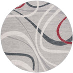 Safavieh Odyssey 812 Rug, ODY812 - Grey / Red Ivory
