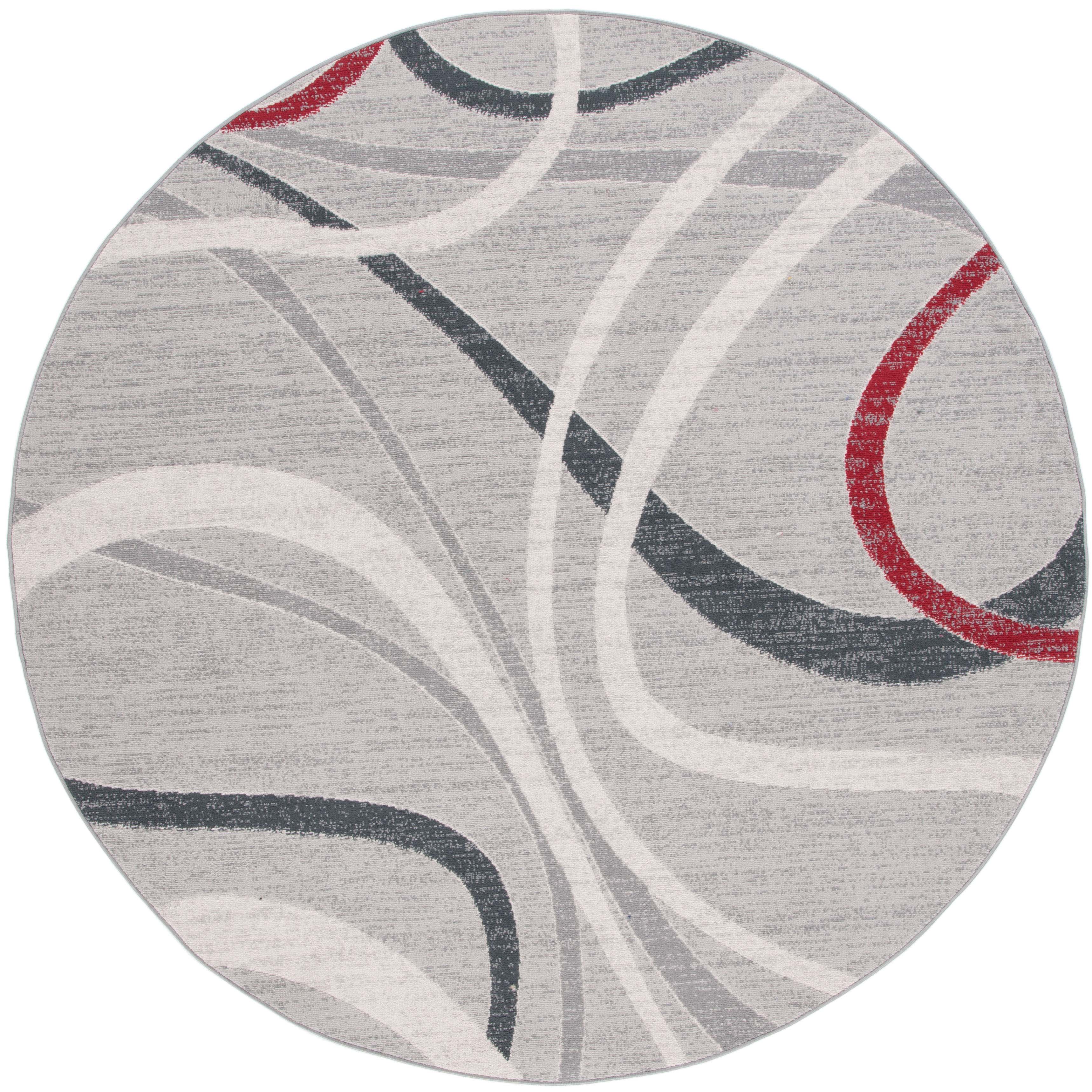 Safavieh Odyssey 812 Rug, ODY812 - Grey / Red Ivory