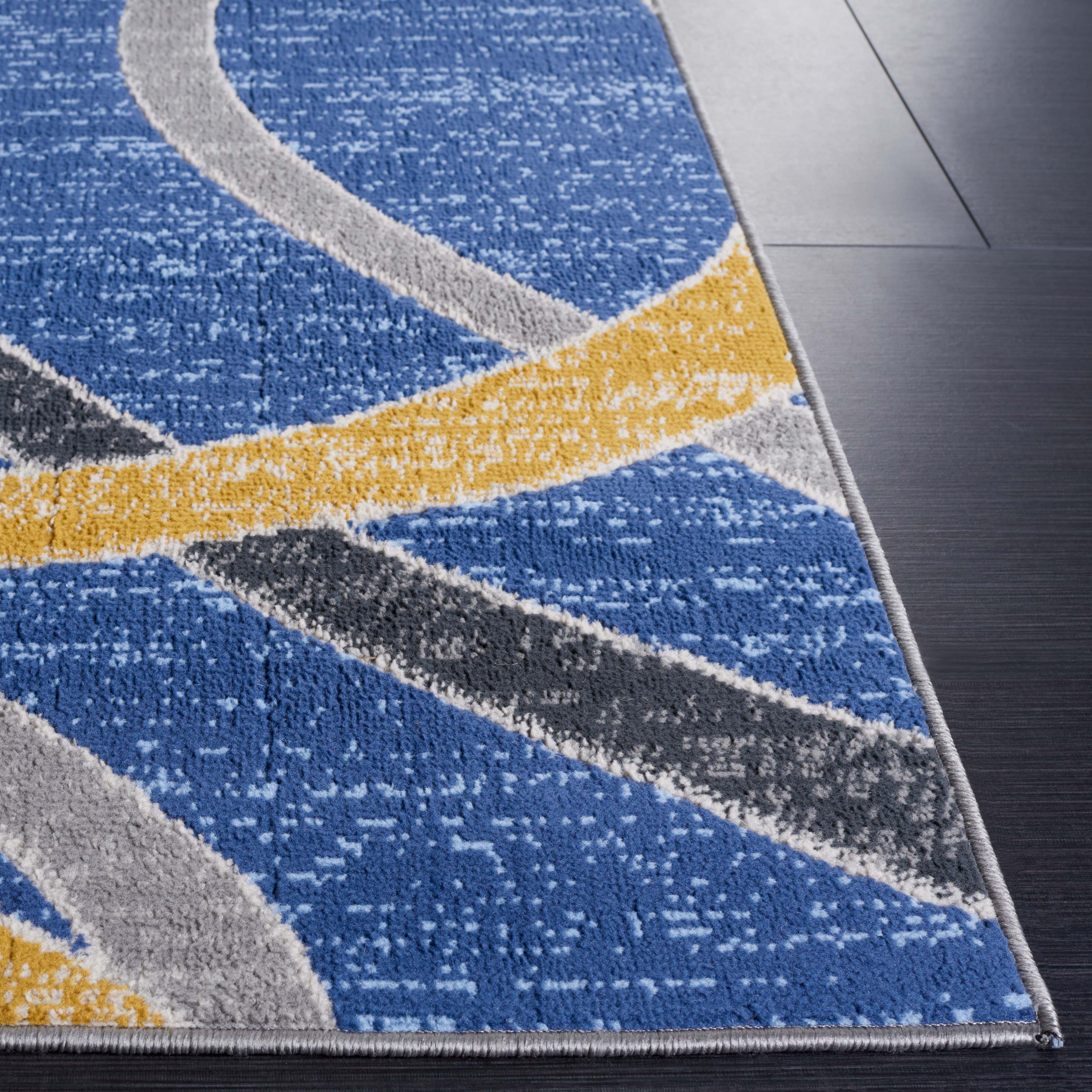 Safavieh Odyssey 812 Rug, ODY812 - Blue / Gold Ivory