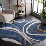 Safavieh Odyssey 812 Rug, ODY812 - Blue / Gold Ivory