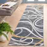 Safavieh Odyssey 812 Rug, ODY812 - Black / Grey Gold