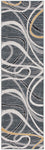 Safavieh Odyssey 812 Rug, ODY812 - Black / Grey Gold