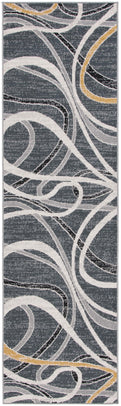 Safavieh Odyssey 812 Rug, ODY812 - Black / Grey Gold