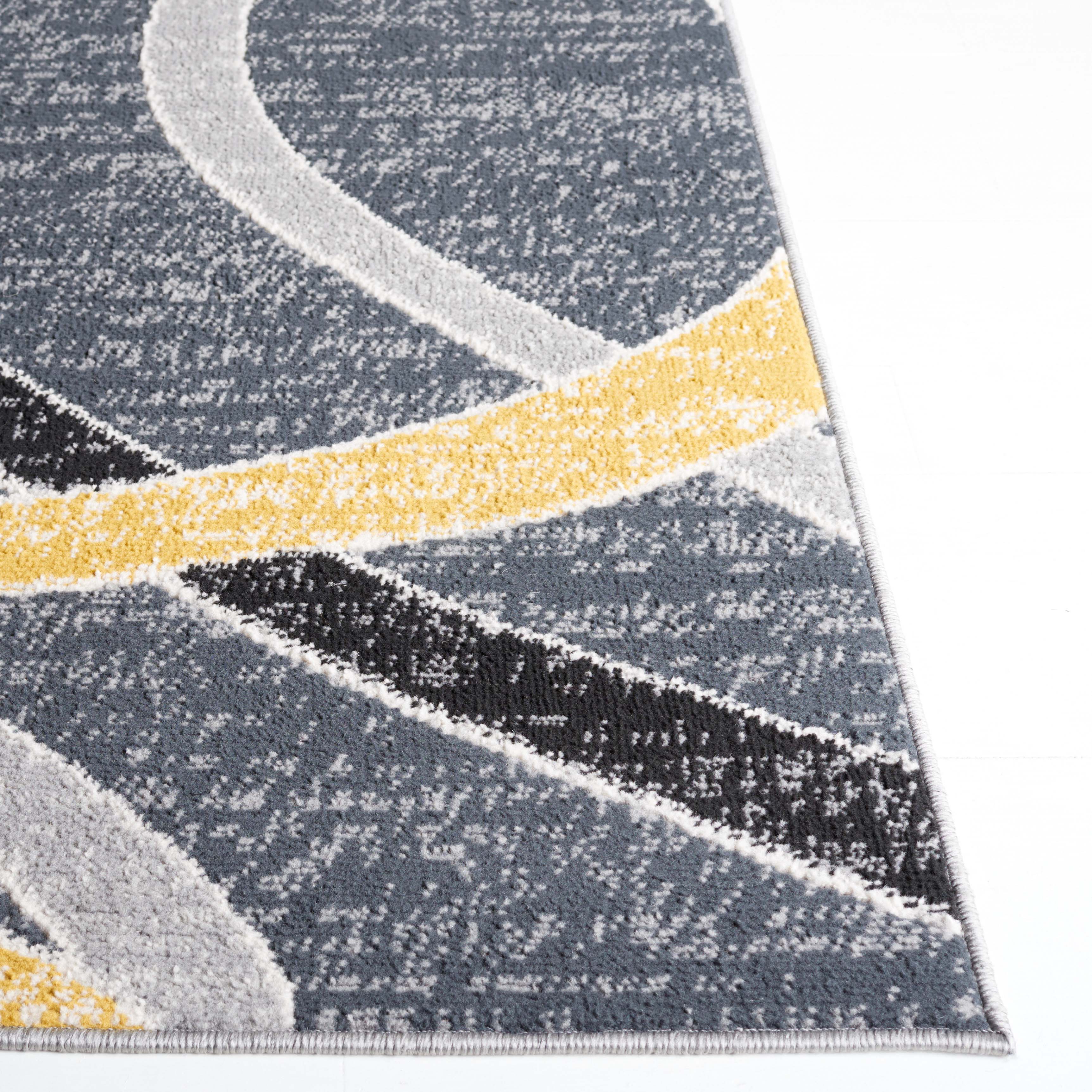 Safavieh Odyssey 812 Rug, ODY812 - Black / Grey Gold