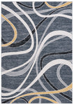 Safavieh Odyssey 812 Rug, ODY812 - Black / Grey Gold