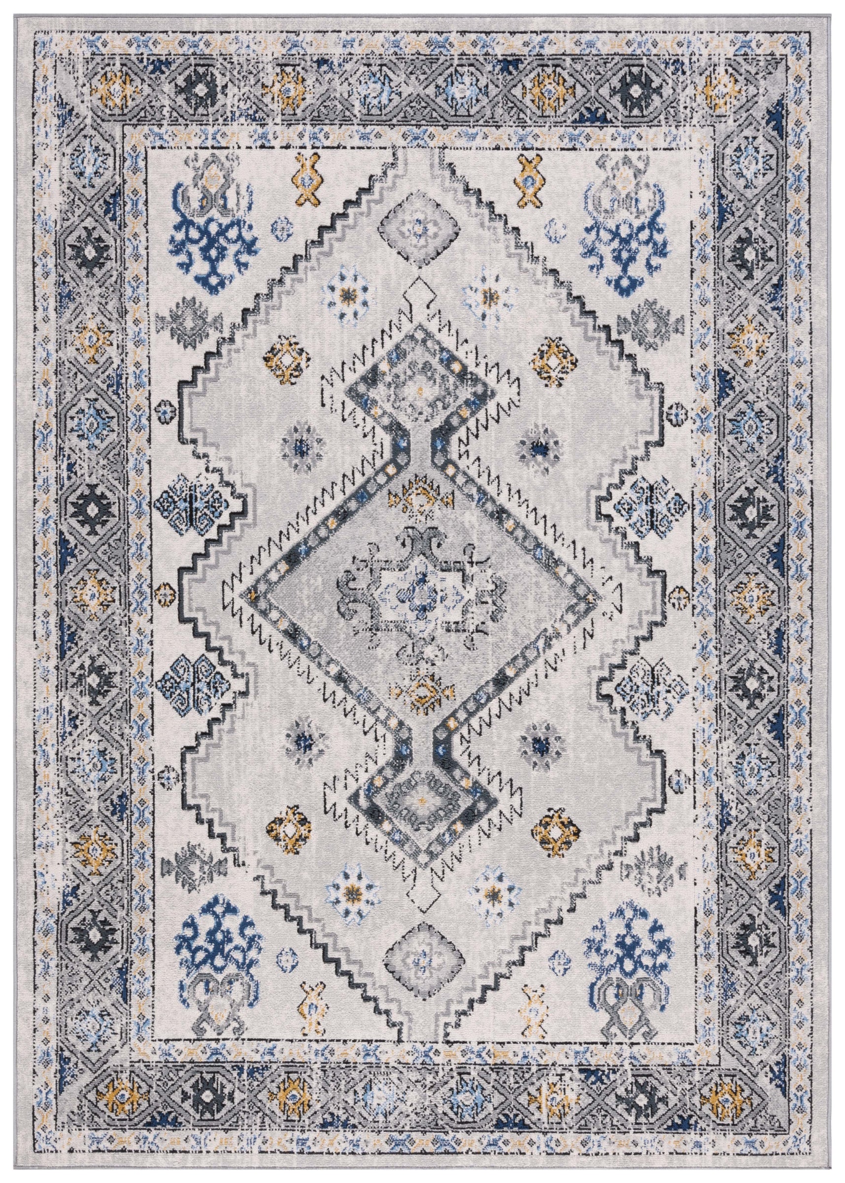 Safavieh Odyssey 858 Rug, ODY858 - Grey / Blue Gold
