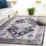 Safavieh Odyssey 858 Rug, ODY858 - Dark Grey / Blue Gold