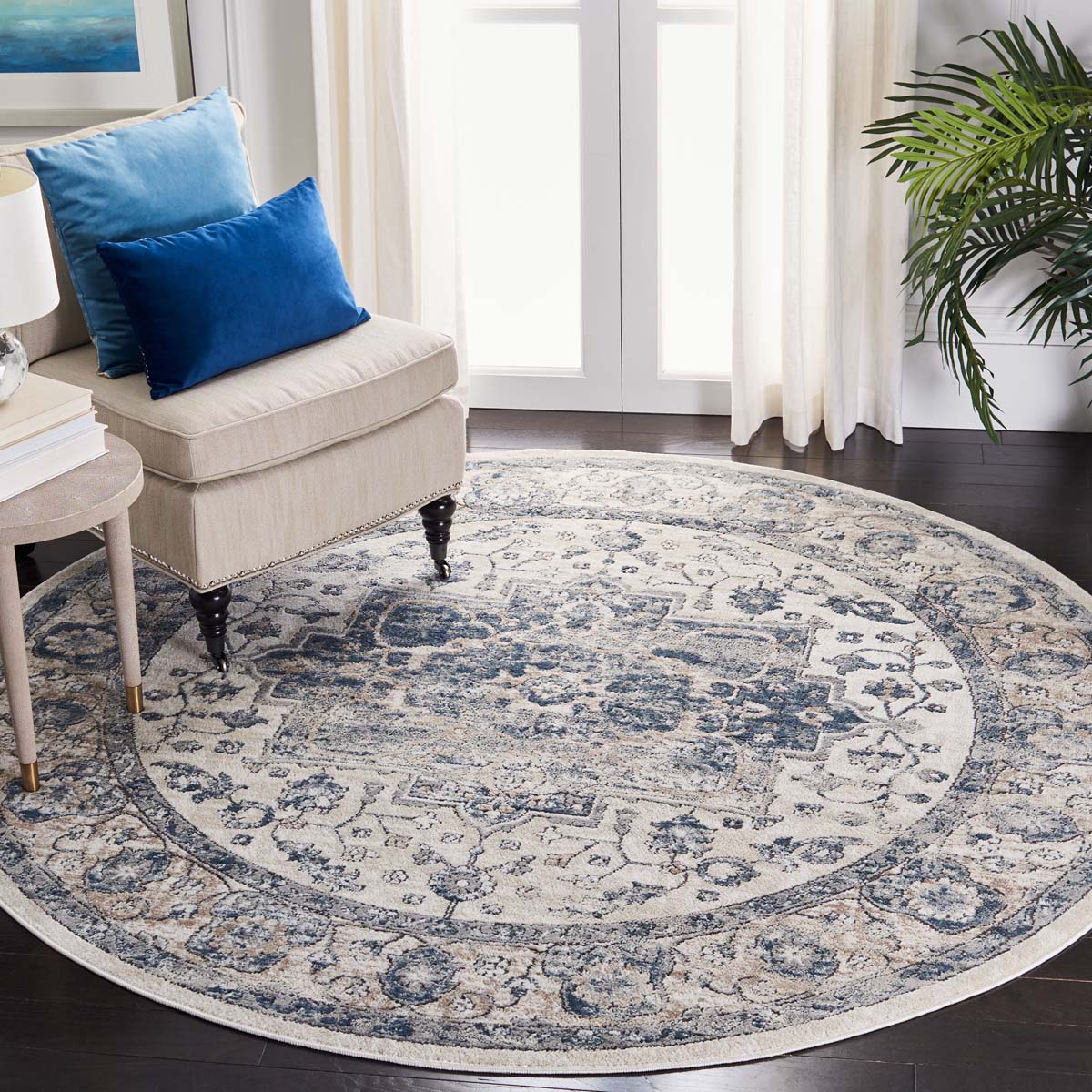 Safavieh Oregon 868 Rug, ORE868 - IVORY / BLUE