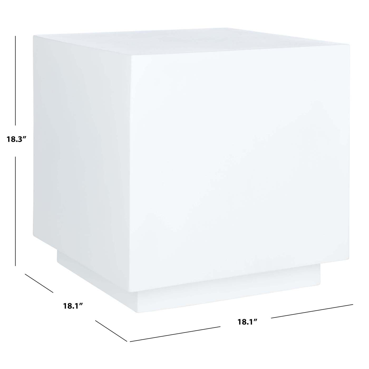 Safavieh Kolden Faux Concrete Stool , OTT3000 - White