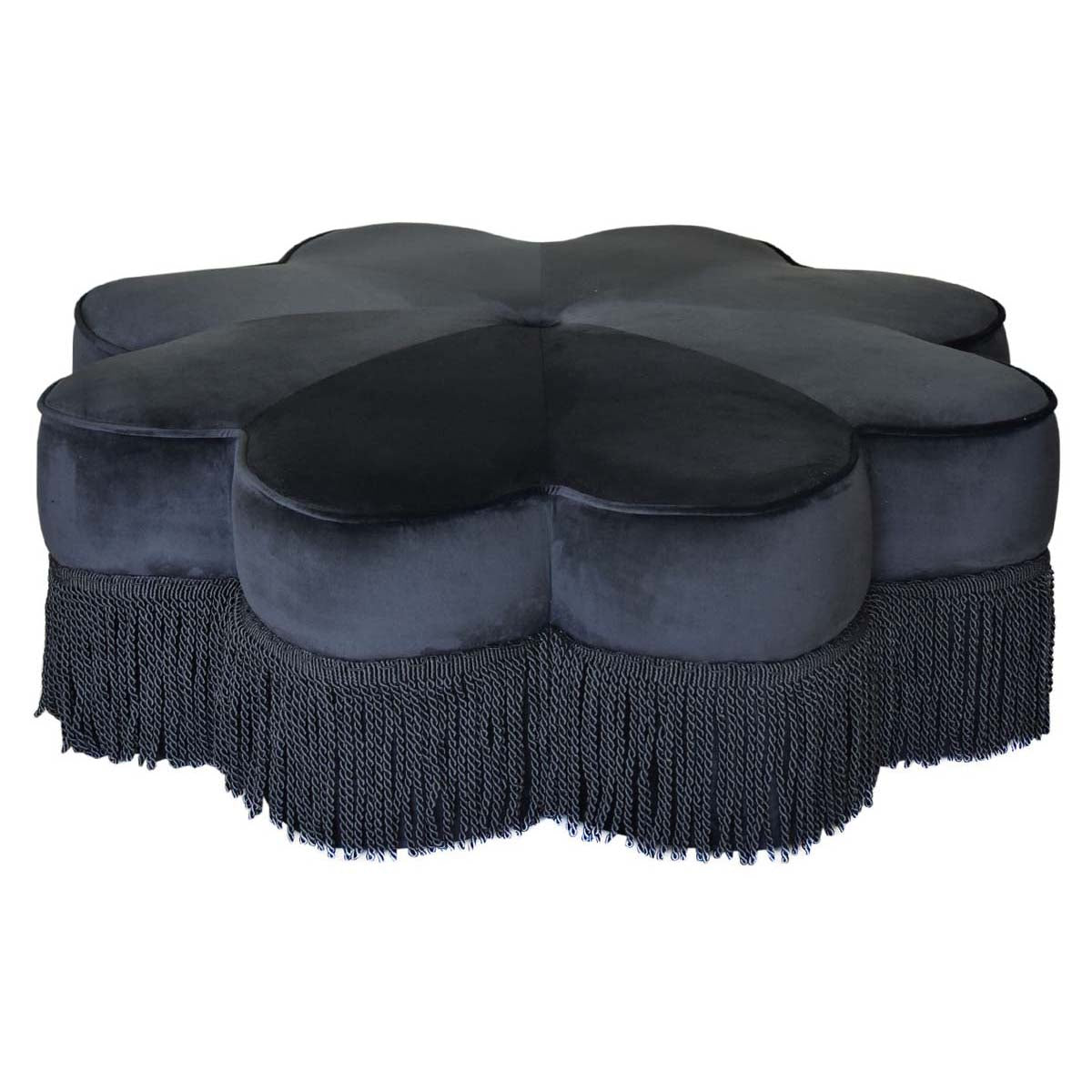 Safavieh Tanith Flower Ottoman , OTT4500 - Black