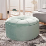 Safavieh Amais Round Ottoman , OTT4501 - Mint