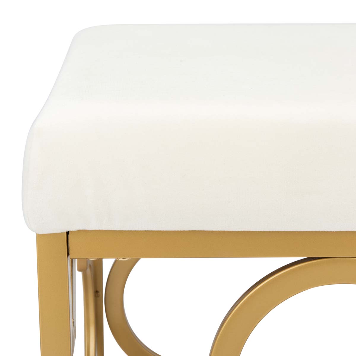 Safavieh Fleur Square Ottoman , OTT6205 - Creme / Gold
