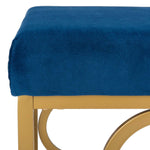 Safavieh Fleur Square Ottoman , OTT6205 - Navy / Gold