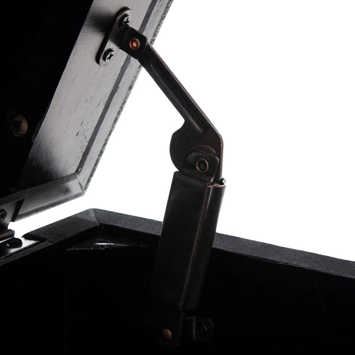 Safavieh Liam Tufted Cocktail Ottoman , OTT6400 - Light Beige / Dark Oak