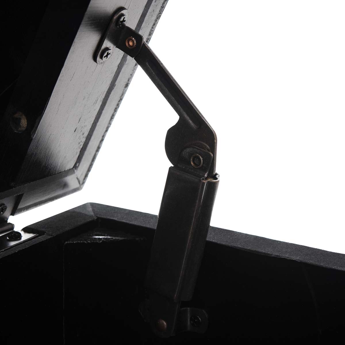 Safavieh Liam Tufted Cocktail Ottoman , OTT6400 - Grey / Dark Oak