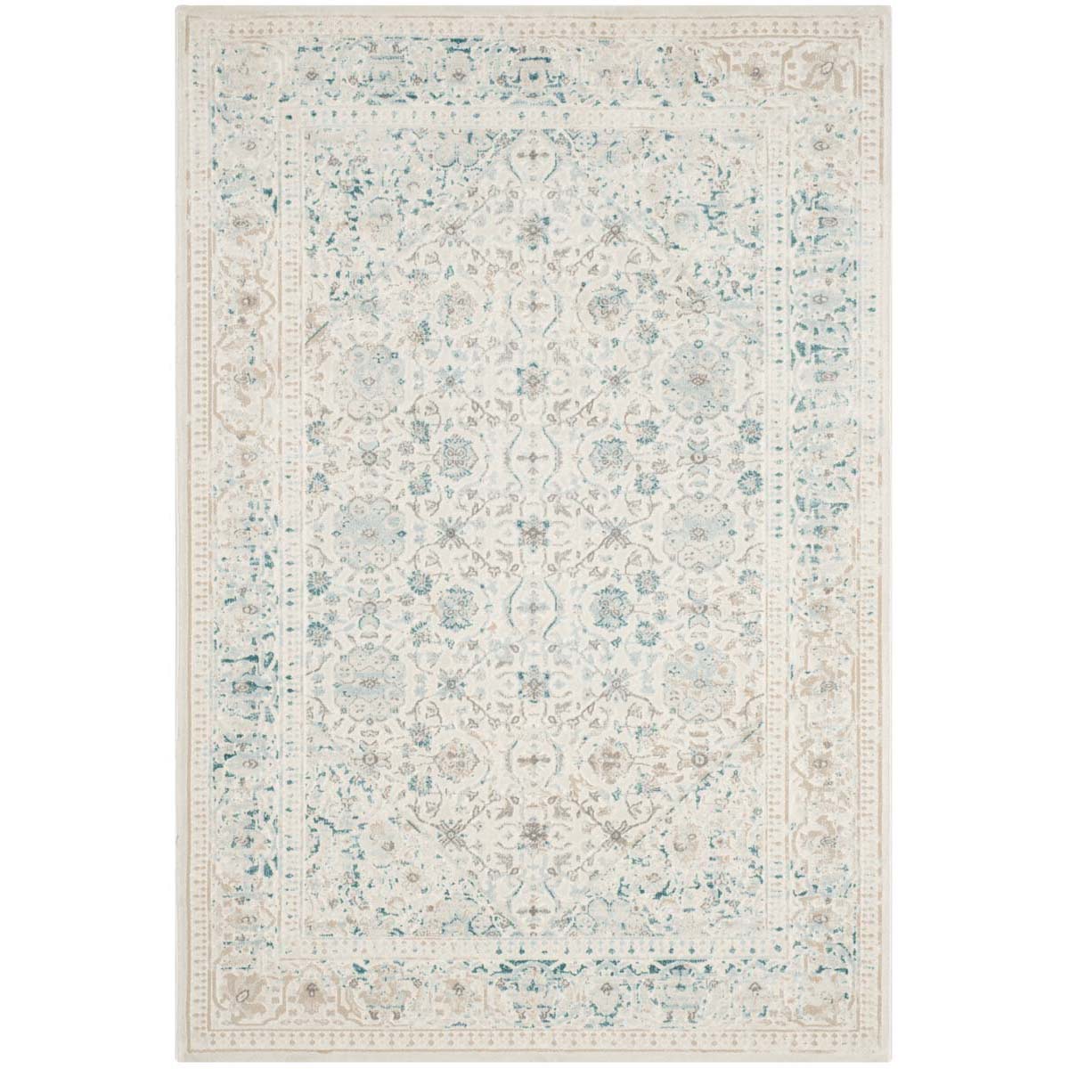 Safavieh Passion 405 Rug, PAS405 - Turquoise / Ivory