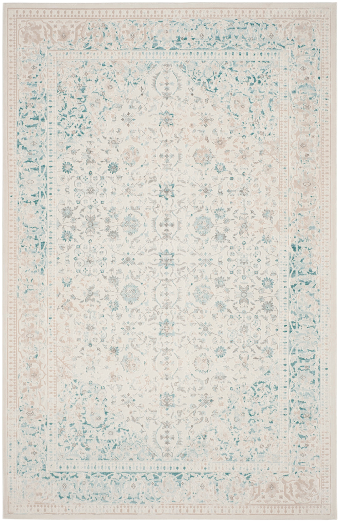 Safavieh Passion 405 Rug, PAS405 - Turquoise / Ivory