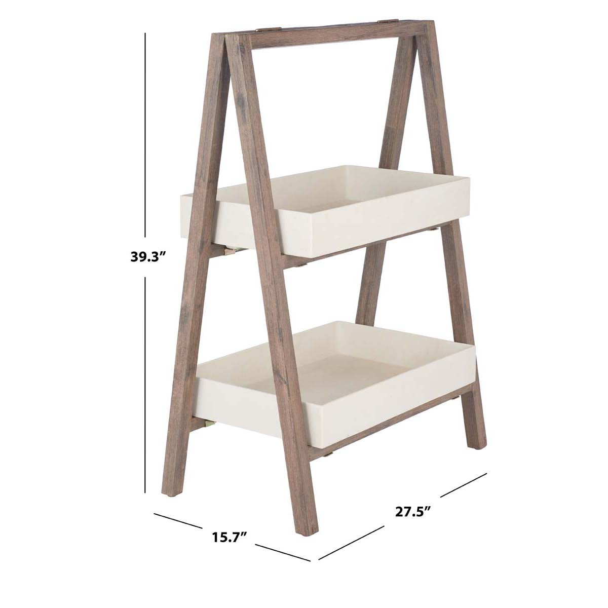 Safavieh Nerri Shelf, PAT1508 - Dark Walnut/Beige