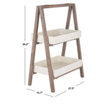 Safavieh Nerri Shelf, PAT1508 - Dark Walnut/Beige