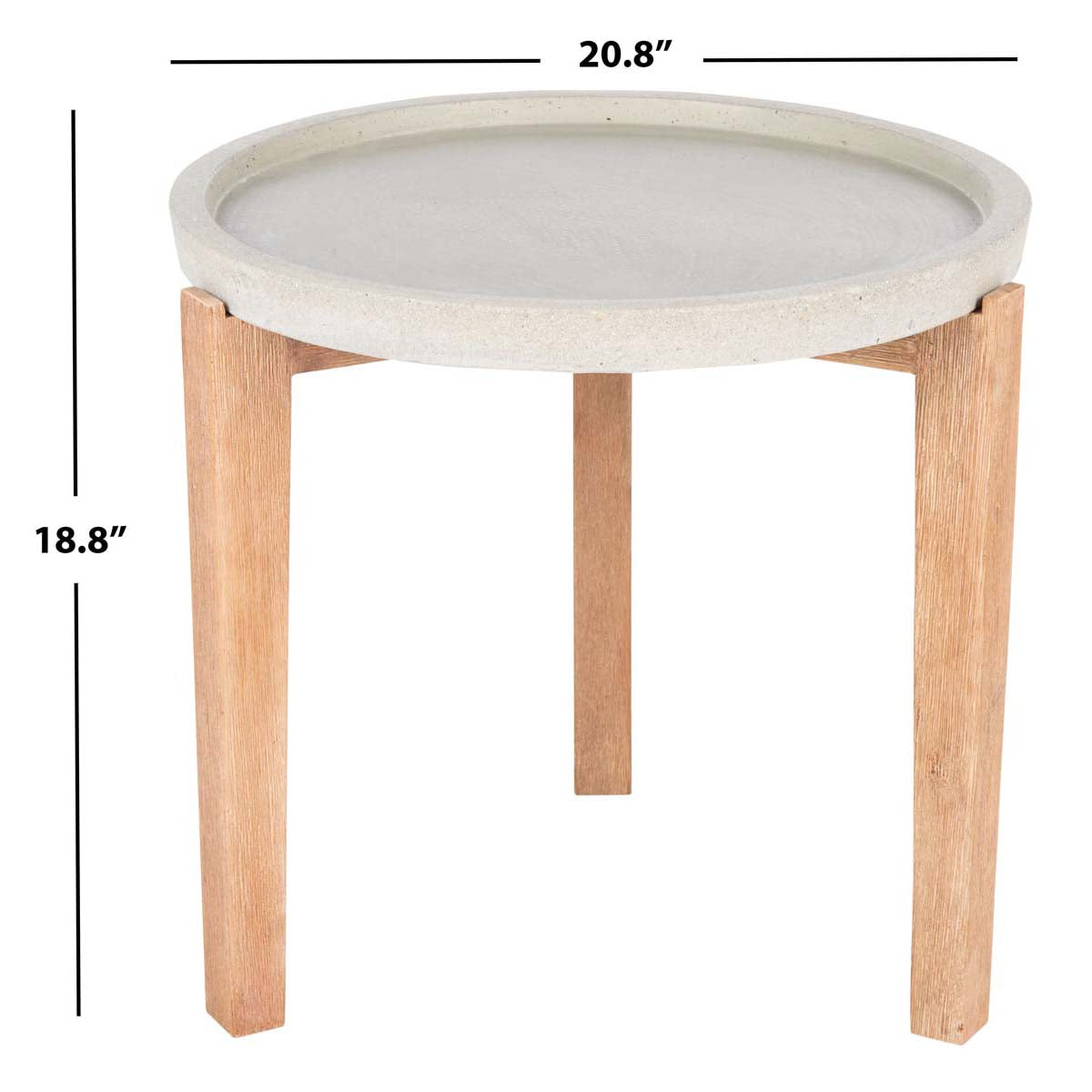Safavieh Serka Side Table, PAT1510 - Natural/Light Grey