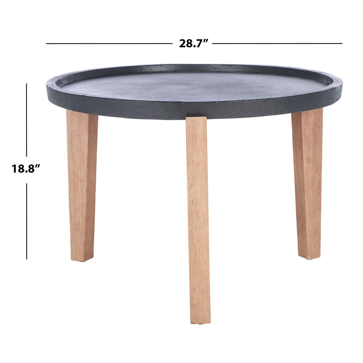 Safavieh Valton Side Table, PAT1511 - Natural/Black