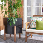 Safavieh Anston Planter, PAT1513 - Natural/Black