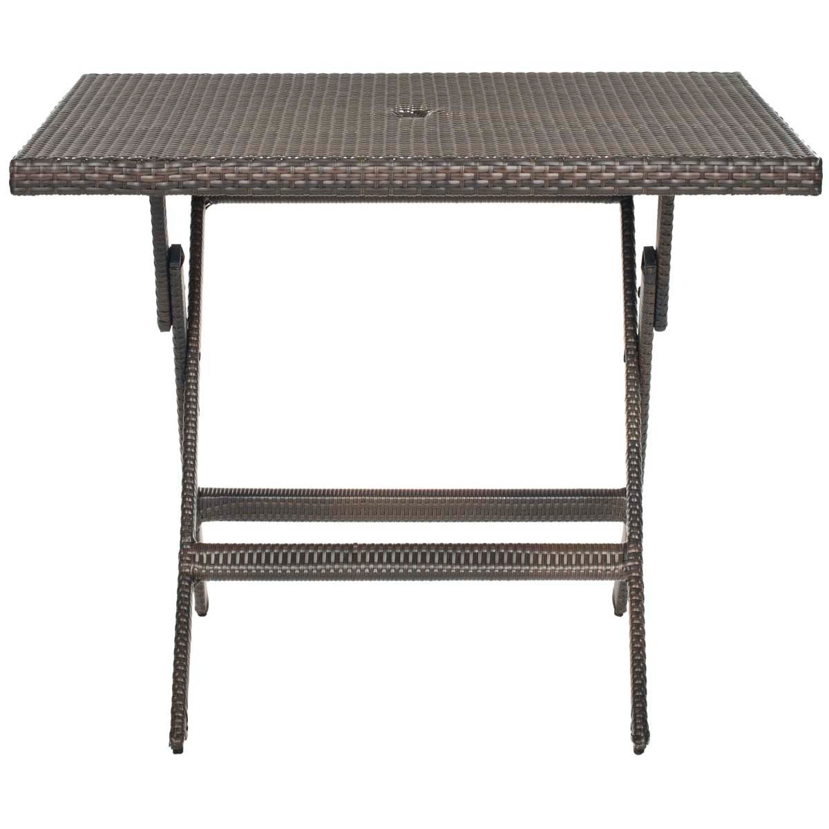 Safavieh Samana Sqaure Folding Table , PAT2002 - Brown