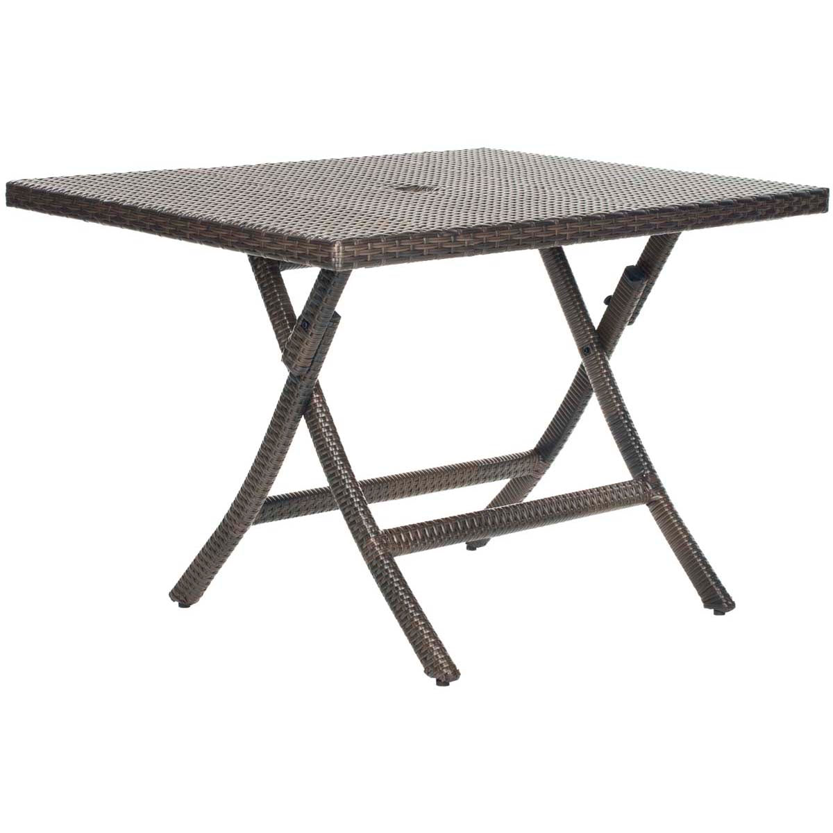 Safavieh Samana Sqaure Folding Table , PAT2002 - Brown