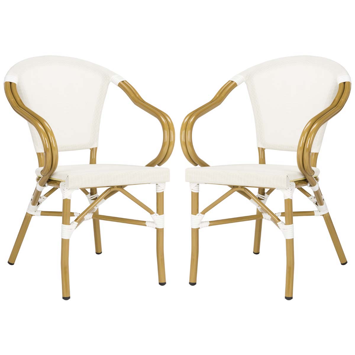 Safavieh Karine  Arm Chair , PAT4003 - Beige (Set of 2)