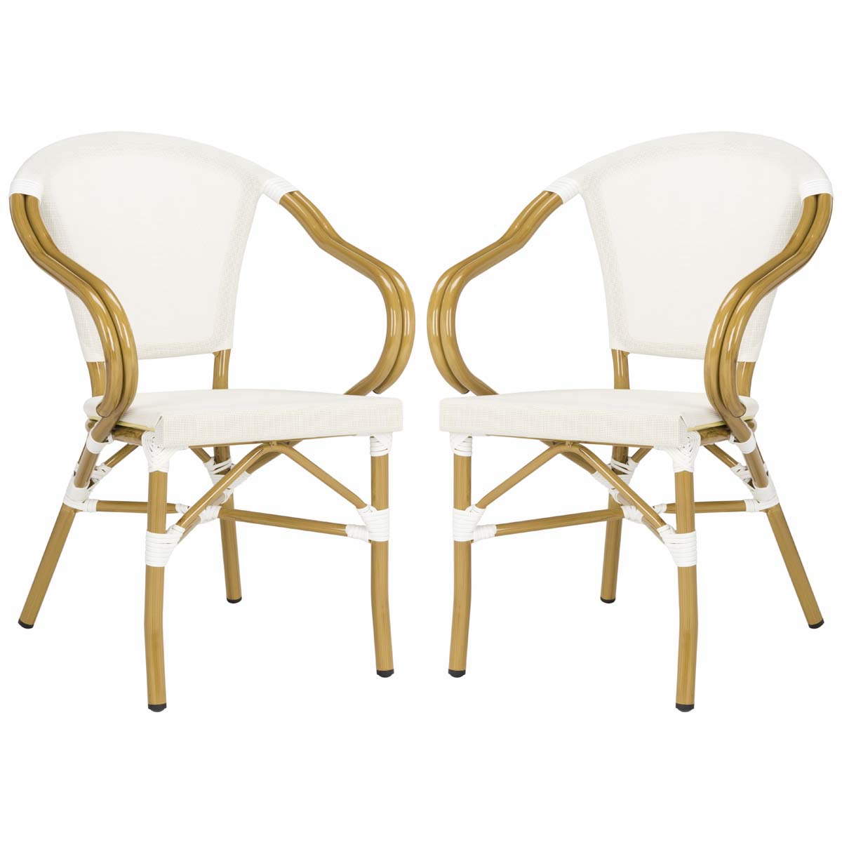 Safavieh Karine  Arm Chair , PAT4003 - Beige (Set of 2)