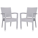 Safavieh Kelda Stacking Arm Chair , PAT4004 - Grey (Set of 2)