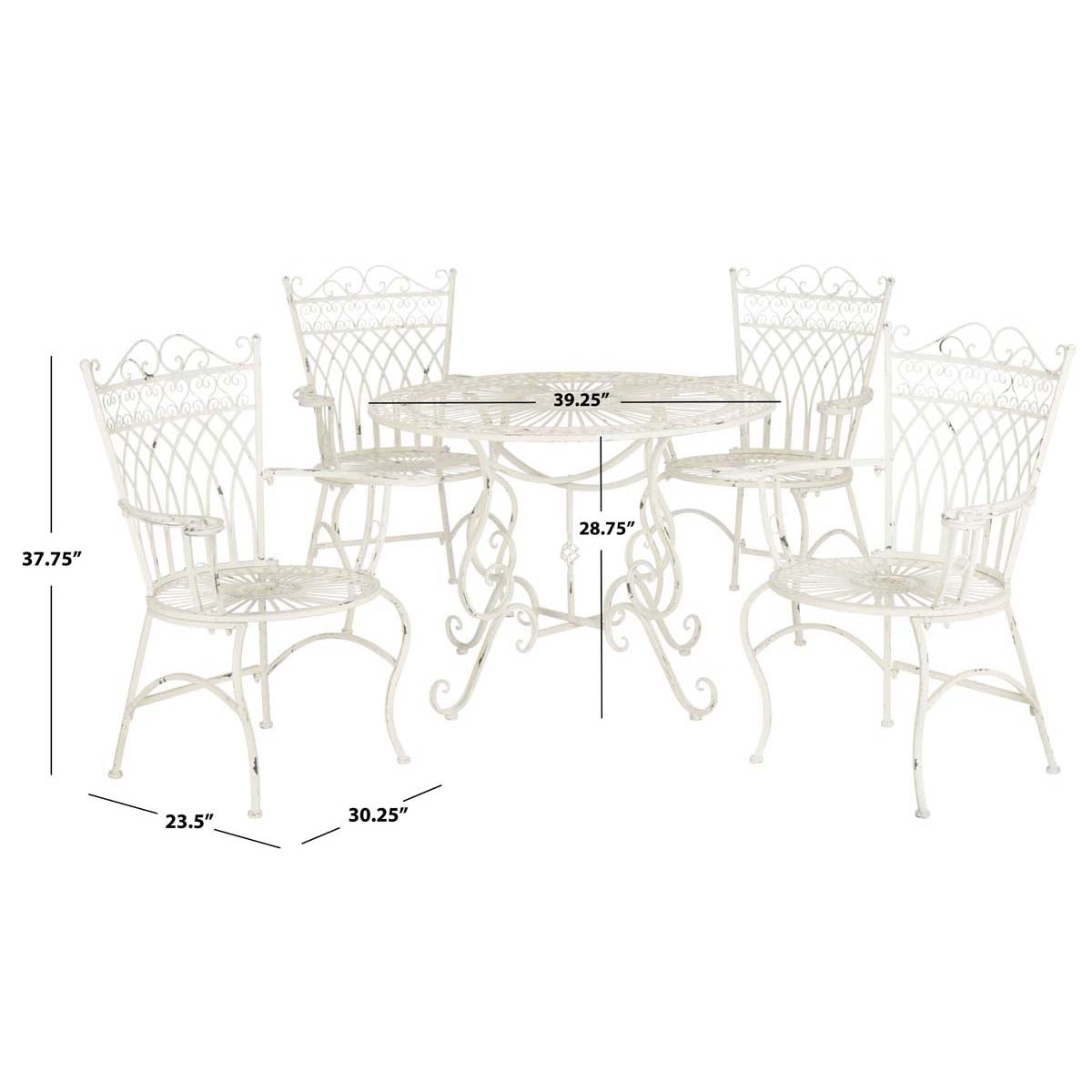 Safavieh Thessaly 5 Piece Set , PAT5003 - Antique White