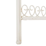Safavieh Abarrane Wrought Iron 4 Tier Outdoor Corner Shelf , PAT5013 - Antique White