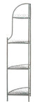 Safavieh Abarrane Wrought Iron 4 Tier Outdoor Corner Shelf , PAT5013 - Antique Green