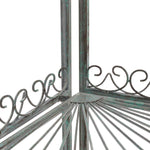 Safavieh Abarrane Wrought Iron 4 Tier Outdoor Corner Shelf , PAT5013 - Antique Green