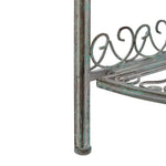 Safavieh Abarrane Wrought Iron 4 Tier Outdoor Corner Shelf , PAT5013 - Antique Green