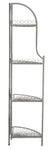 Safavieh Abarrane Wrought Iron 4 Tier Outdoor Corner Shelf , PAT5013 - Antique Green