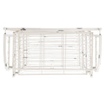 Safavieh Amaris Wrought Iron 4 Tier Outdoor Bakers Rack , PAT5014 - Antique White