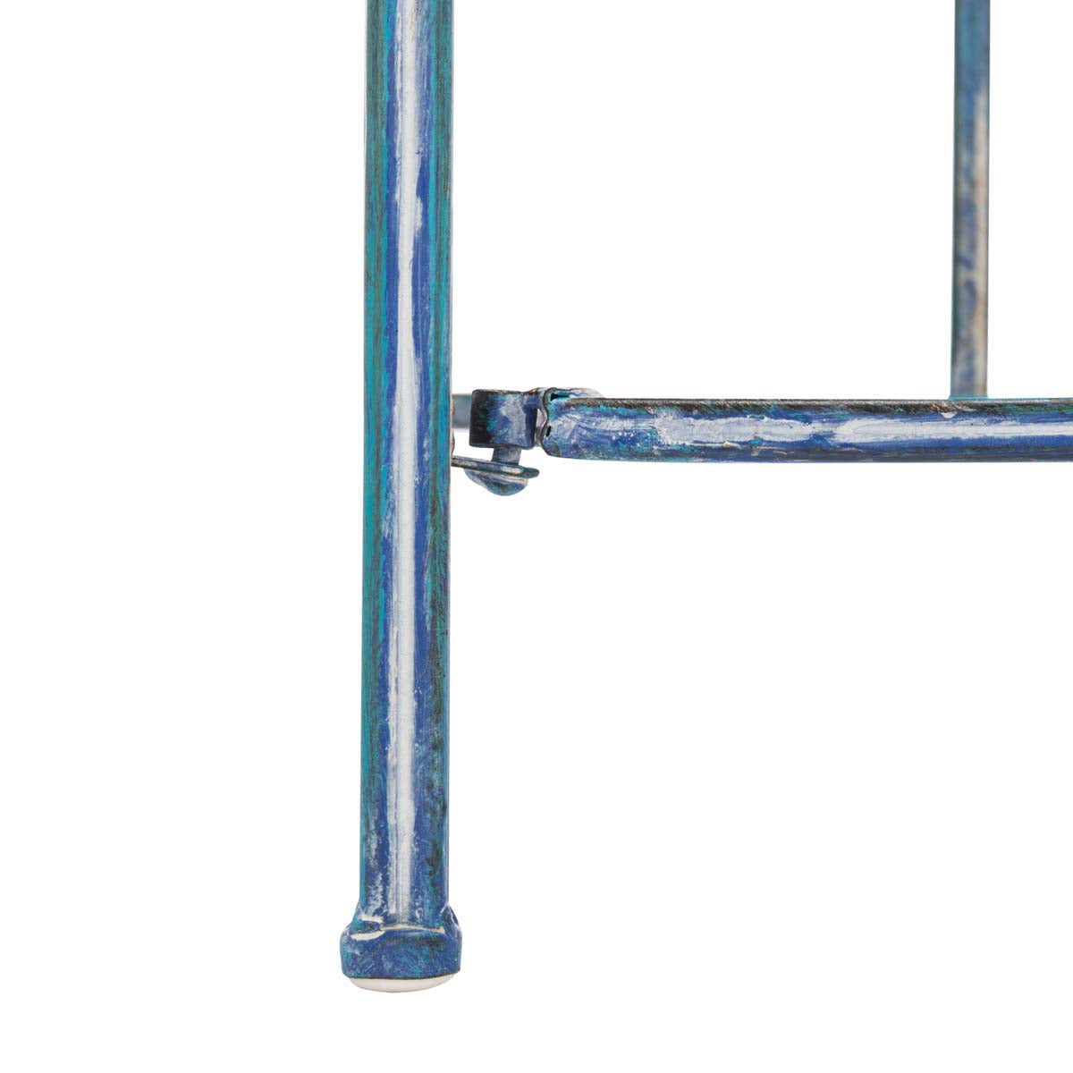 Safavieh Amaris Wrought Iron 4 Tier Outdoor Bakers Rack , PAT5014 - Mossy Blue