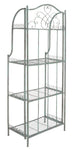 Safavieh Amaris Wrought Iron 4 Tier Outdoor Bakers Rack , PAT5014 - Antique Green