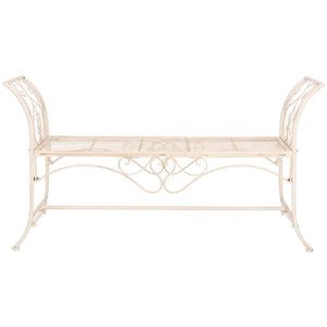 Safavieh Adina Wrought Iron Outdoor Garden Bench , PAT5016
