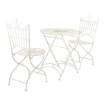 Safavieh Belen Bistro Set, One Table And Two Chairs , PAT5020 - Pearl White