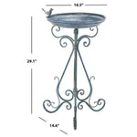 Safavieh Ashlan Bird Bath , PAT5024 - Mossy Blue