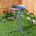 Safavieh Ashlan Bird Bath , PAT5024 - Mossy Blue