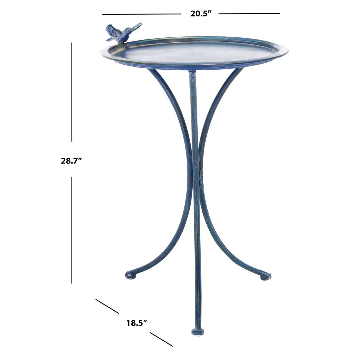 Safavieh Kensi Bird Bath , PAT5025 - Mossy Blue