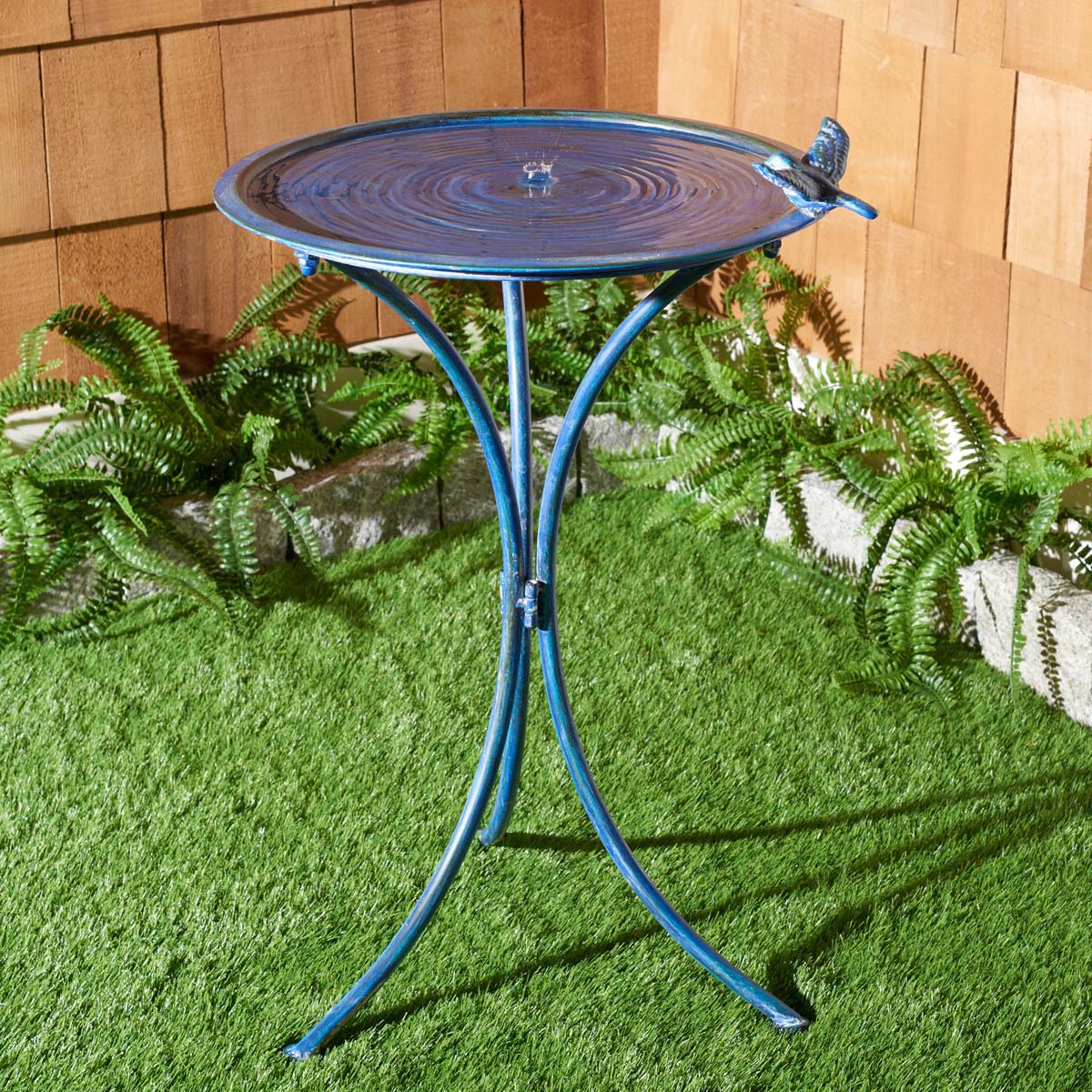 Safavieh Kensi Bird Bath , PAT5025 - Mossy Blue