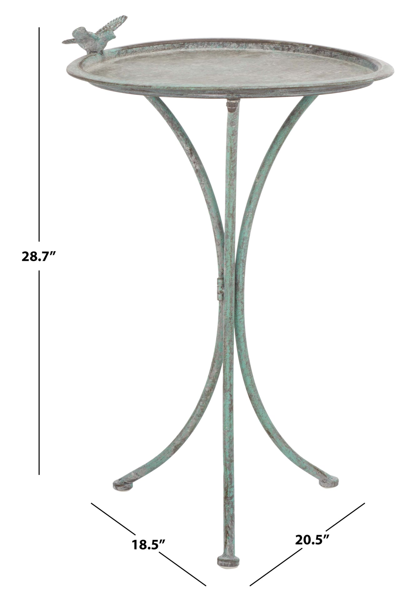 Safavieh Kensi Bird Bath , PAT5025 - Antique Green