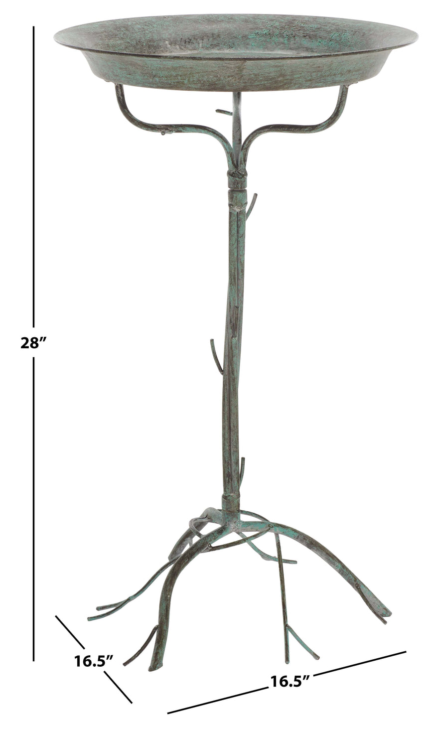 Safavieh Nigel Bird Bath , PAT5032 - Antique Green