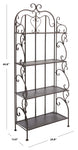 Safavieh Tyrique 4 Tier Shelf Unit , PAT5033 - Rustic Brown